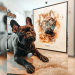 Create Your Own Pet Frame - Watercolor - Framed